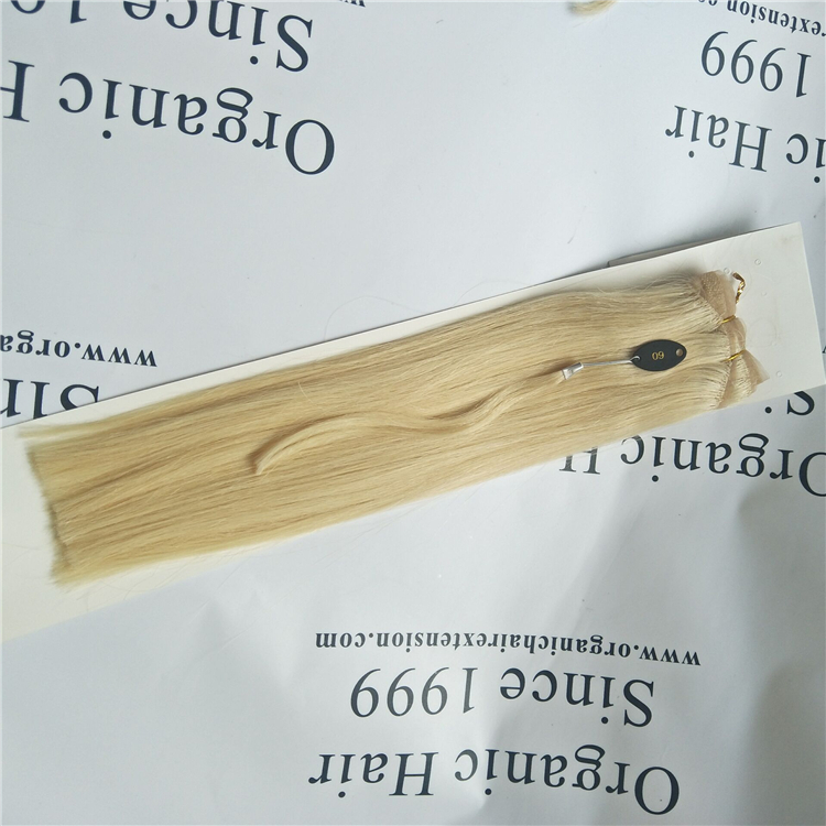 New product:Lace hand tied weft hair extensions color #60 H41